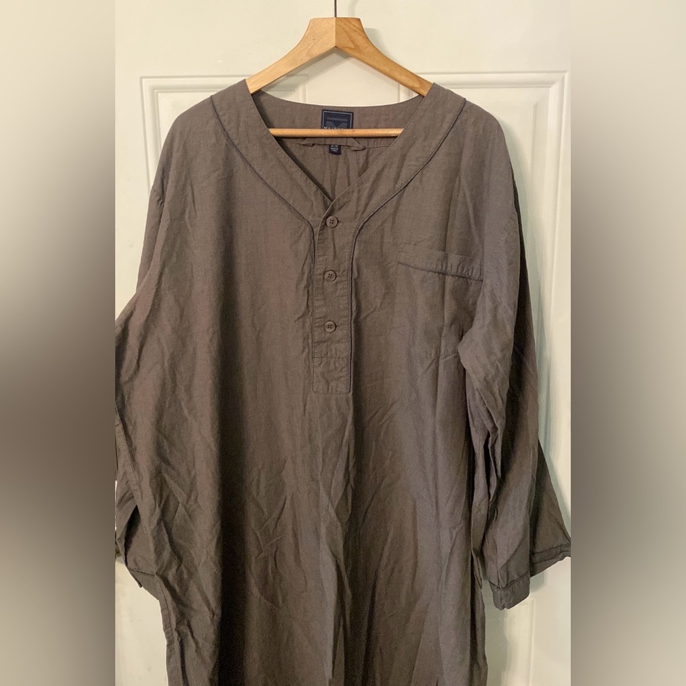 Majestic International Charcoal Gray Night Shirt - Picture 4 of 9
